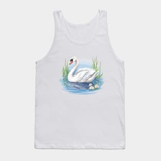 White Swan Tank Top